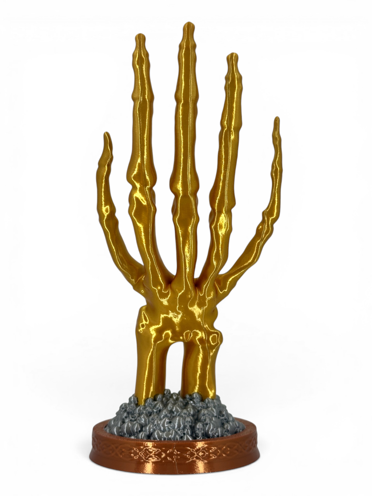 Gold Skeleton Hand Ring Holder