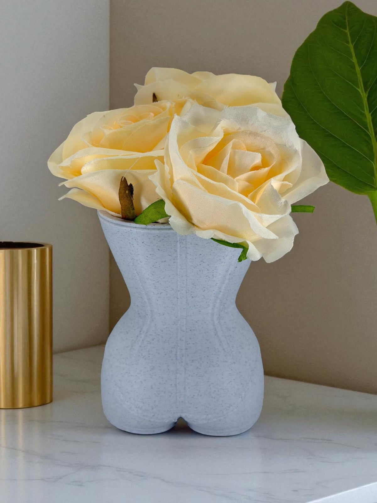 Corset Vase – Lace-Up Bust Flower Holder