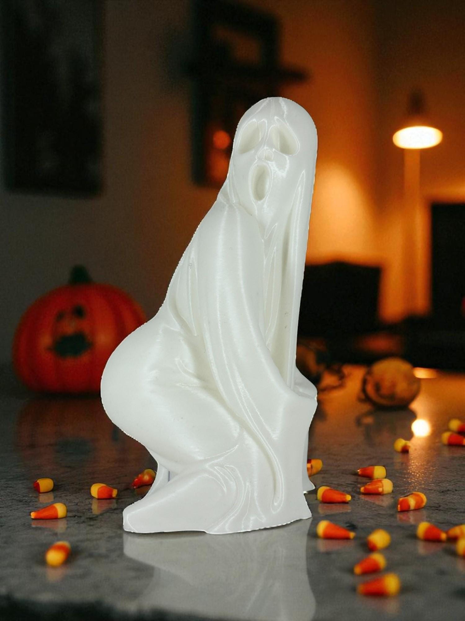 Booty Ghost LED Statue – Funny Halloween Table Decor