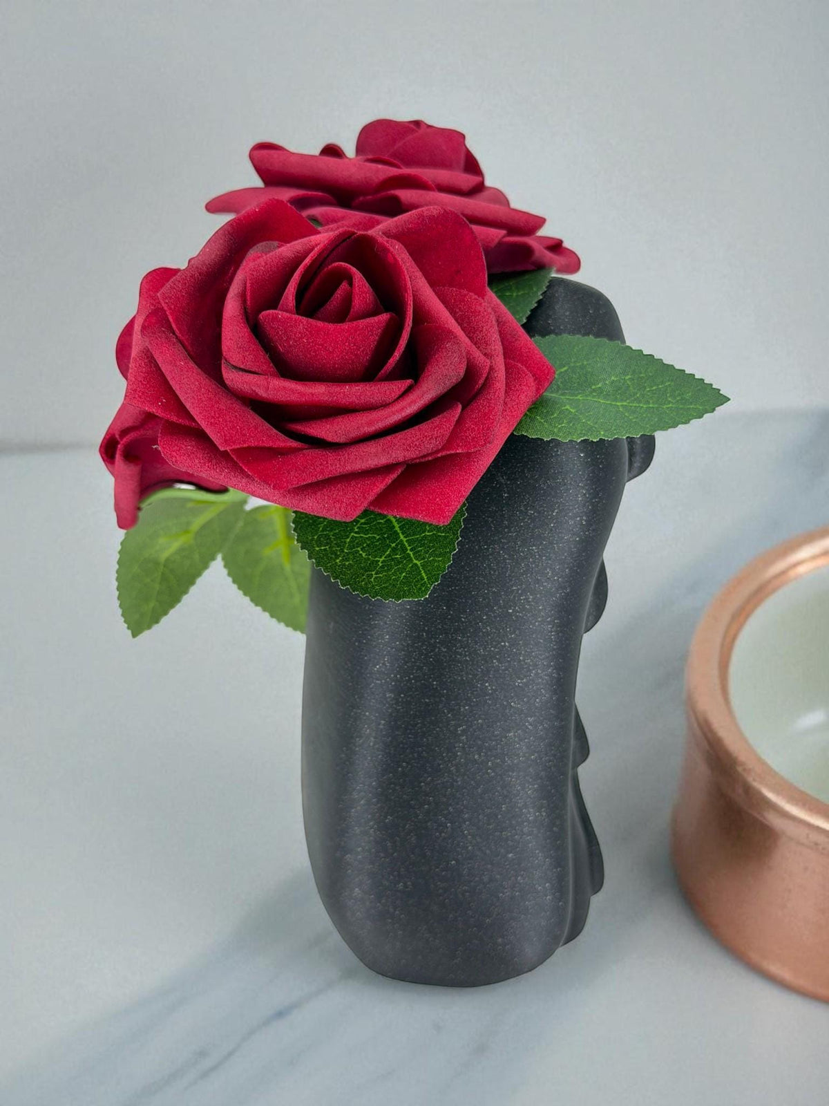 Hot Dog Vase – Speckled Wavy Drizzle Flower Holder