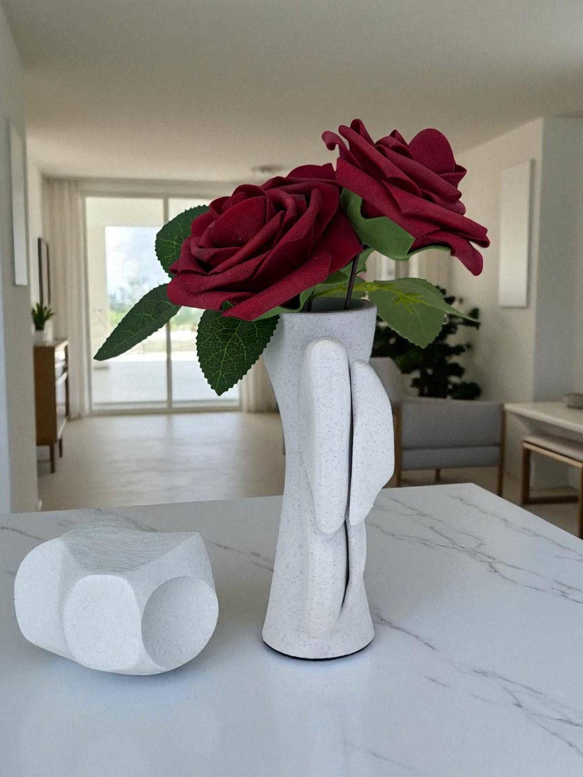 Ribbon Bow Vase – Pleated Flower Holder for Coquette Decor