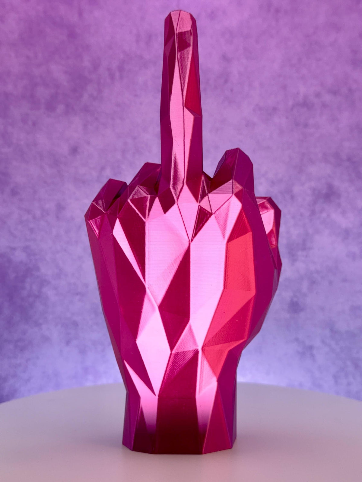 Middle Finger Ring Holder – Geometric Hand Sculpture
