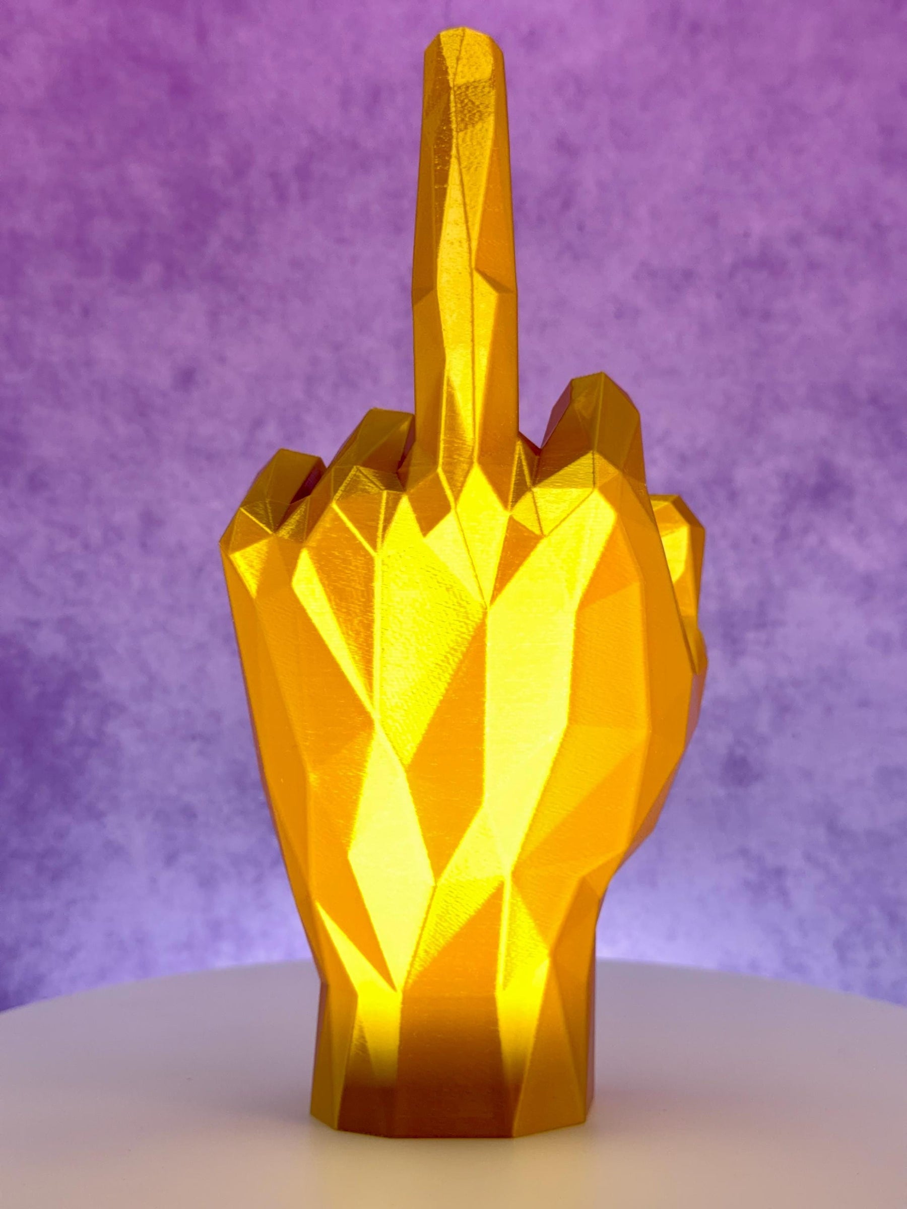 Middle Finger Ring Holder – Geometric Hand Sculpture