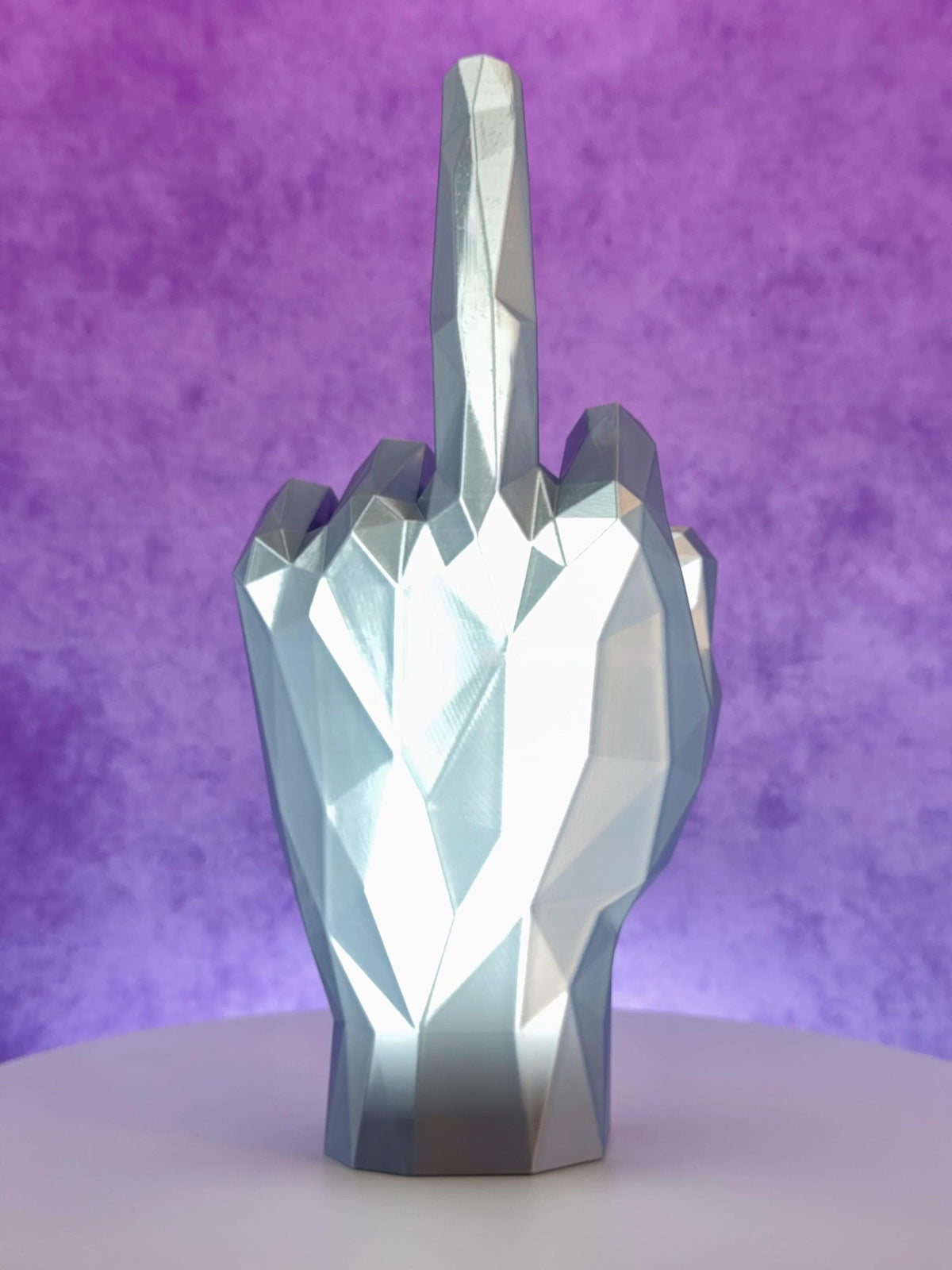 Middle Finger Ring Holder – Geometric Hand Sculpture