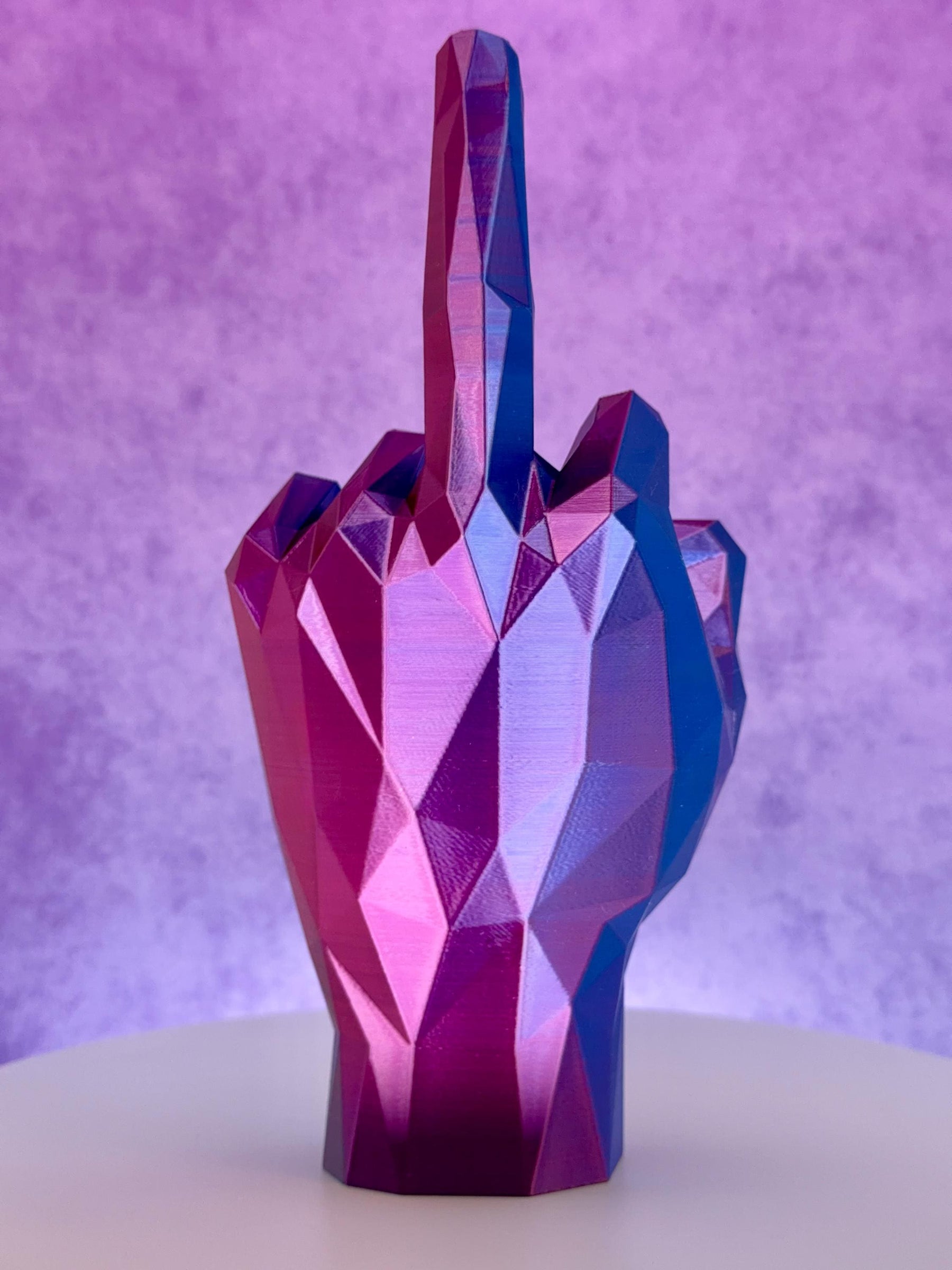 Middle Finger Ring Holder – Geometric Hand Sculpture