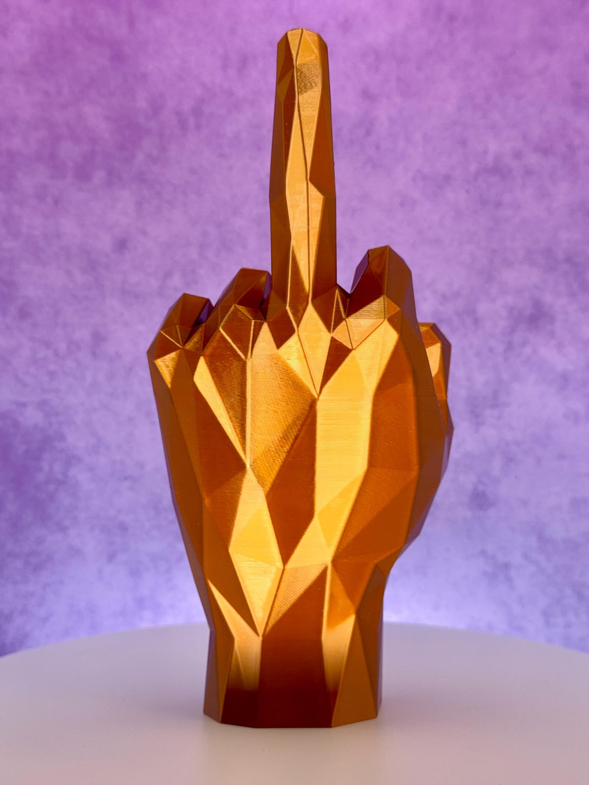 Middle Finger Ring Holder – Geometric Hand Sculpture