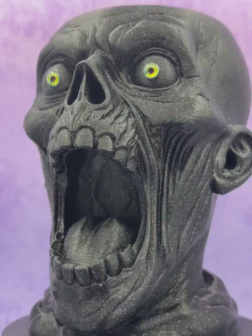 Zombie Skull Planter – Screaming Horror Succulent Holder